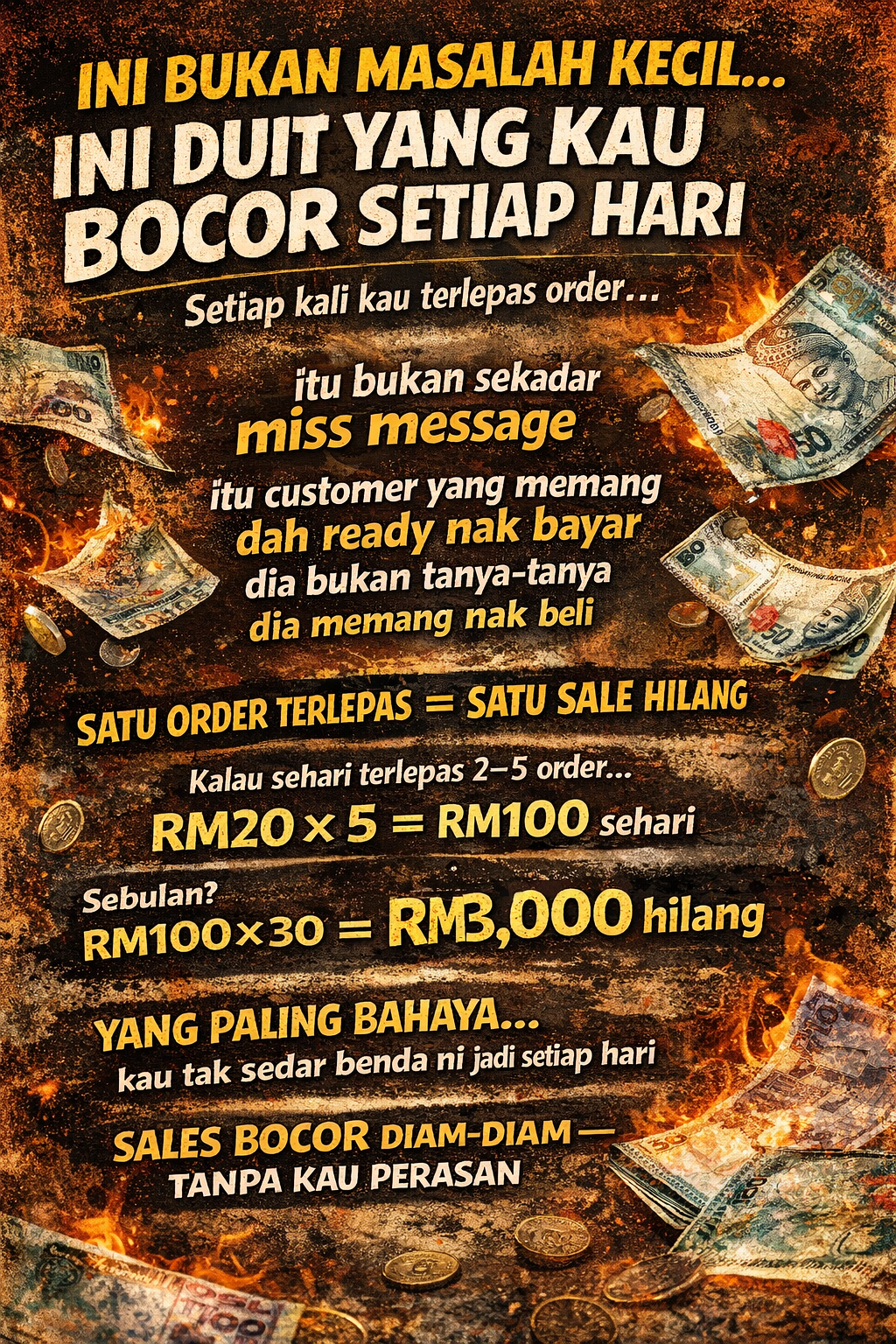 Sales Bocor Setiap Hari