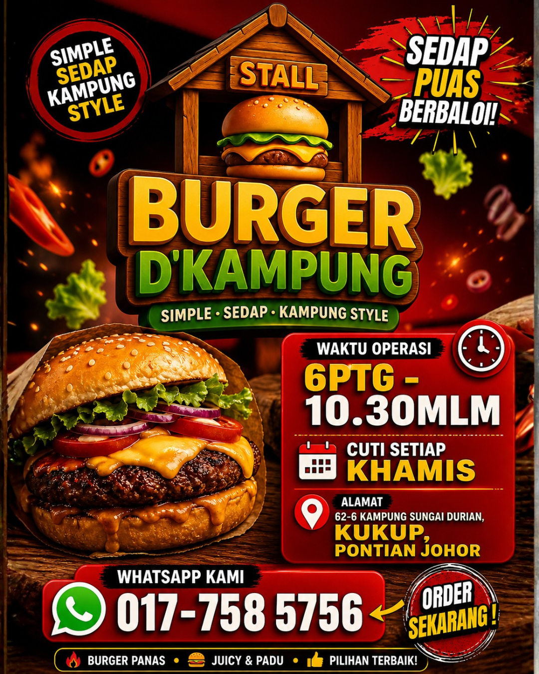 Stall Burger D Kampung