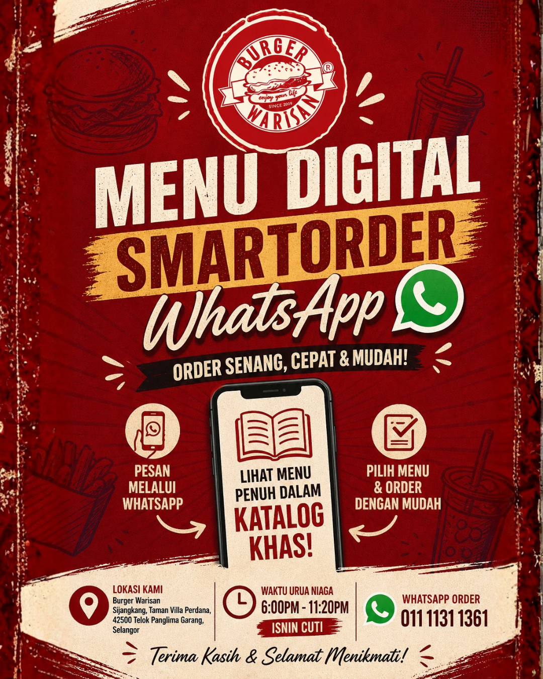 Burger Warisan Jalan Mawar